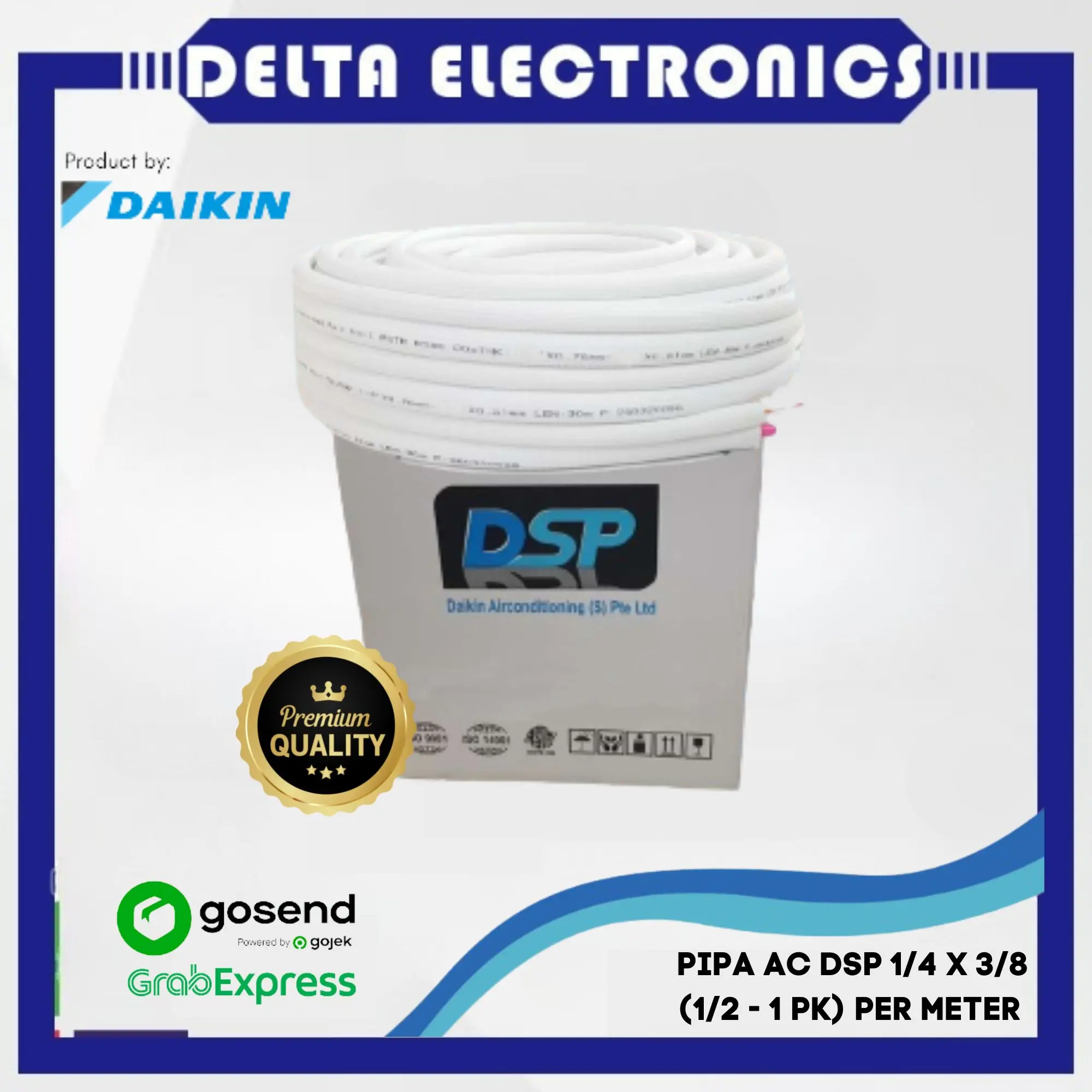PIPA AC Daikin DSP 1/4 X 3/8 (AC Daikin 1/2 - 1 PK) Per Meter