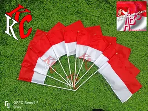 BENDERA TANGAN MERAH PUTIH BENDERA IRING IRINGAN BENDERA KECIL BENDERA