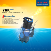 Gambar Pompa Air Celup YORK YRK - 250 A ( 3 in 1 ) dari Pompa York Official Kota Tangerang 1 Tokopedia