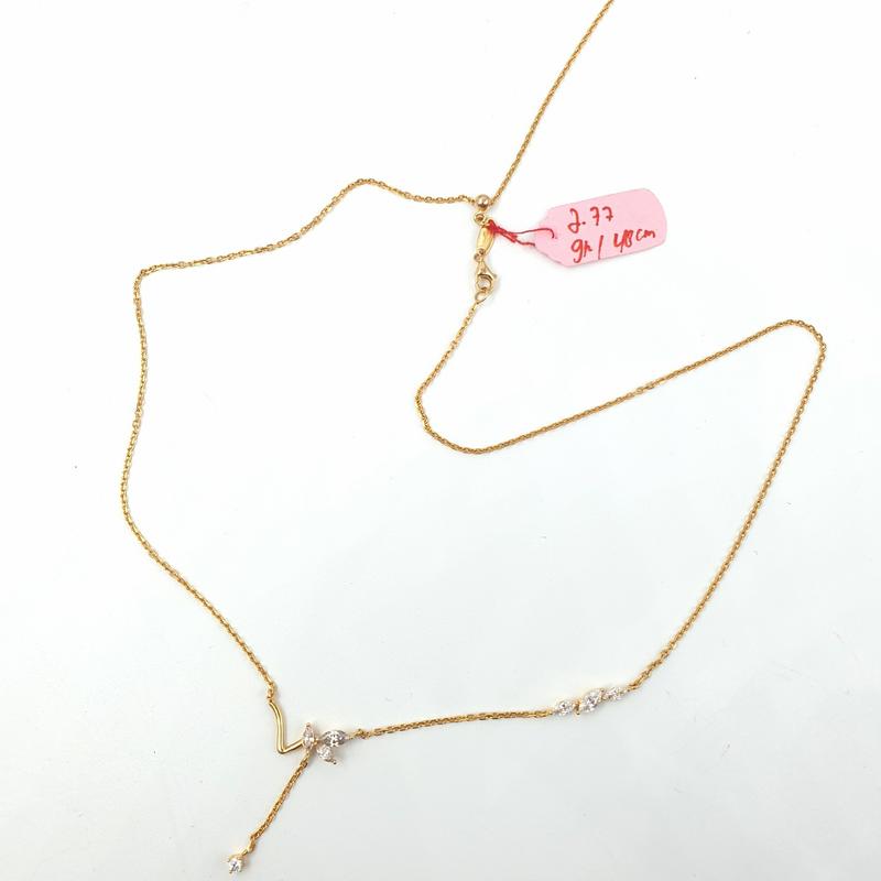 SBJ1000 - kalung koyek emas kuning asli terbaru 8K/375 KKMM27748 1