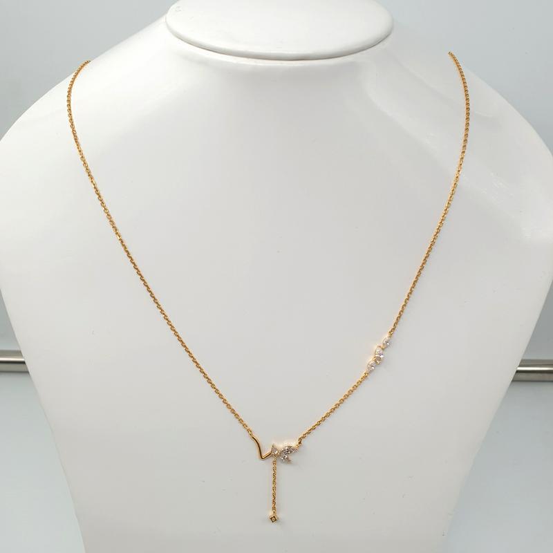 SBJ1000 - kalung koyek emas kuning asli terbaru 8K/375 KKMM27748 0