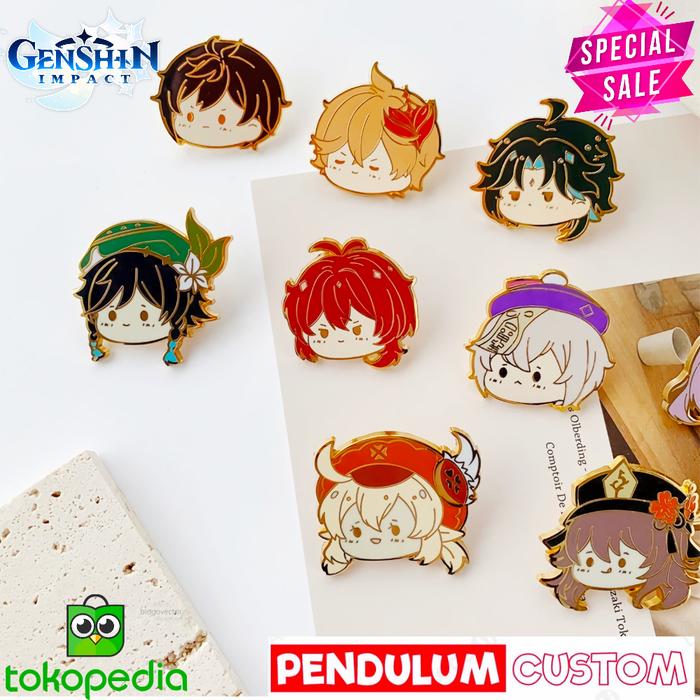 9947 Inpact Jual VERSI KE 2 PIN BROS Genshin Impact METAL PREMIUM LIMITED - KEQING ...