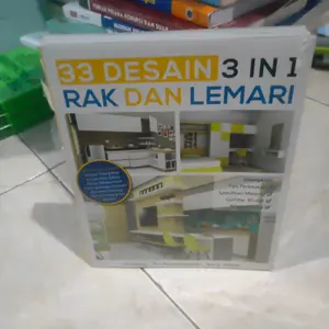 original buku 33 desain 3 in1 rak dan lemari