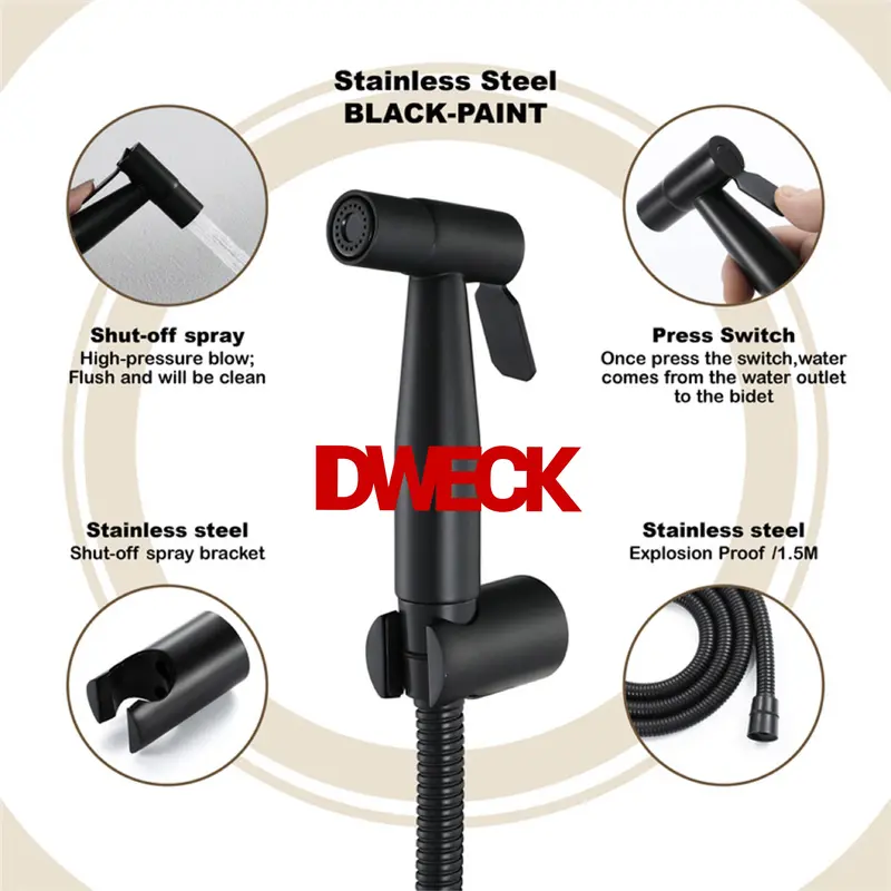Toilet Shower Bidet Jet Stainless Steel 304 3