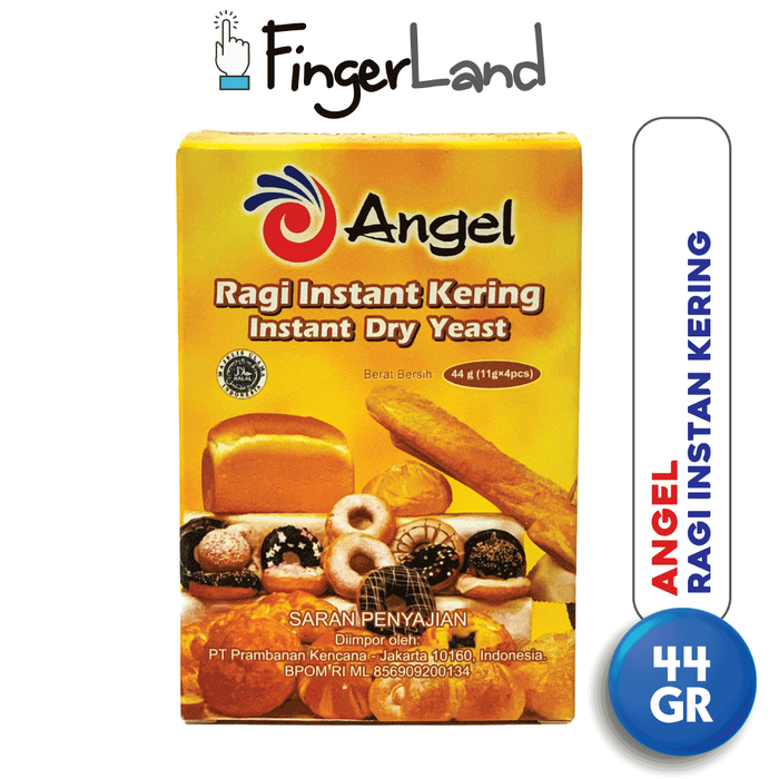 Gambar ANGEL Instant Yeast Sachets 11 gram Ragi Instan Kering 4 PCS dari FingerLand Kota Administrasi Jakarta Pusat Tokopedia