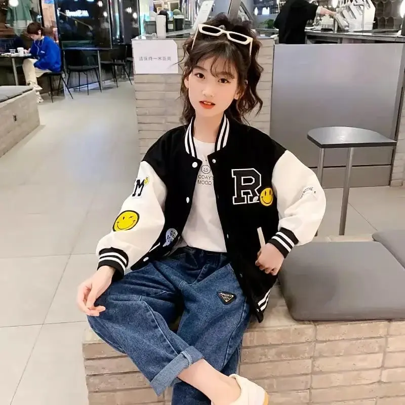 Fashion Anak / Pakaian Anak Perempuan /Jaket Baseball 1