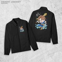 Gambar FortKlass Zipper ALUCARD Jaket Coach Pria Outwear Unisex Parasut Jaket - ABU, L dari Fortklass Kota Administrasi Jakarta Barat 3 Tokopedia