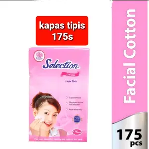 KAPAS SELECTION lapis Tipis 175 s / 60 s facial wajah kecantikan pink