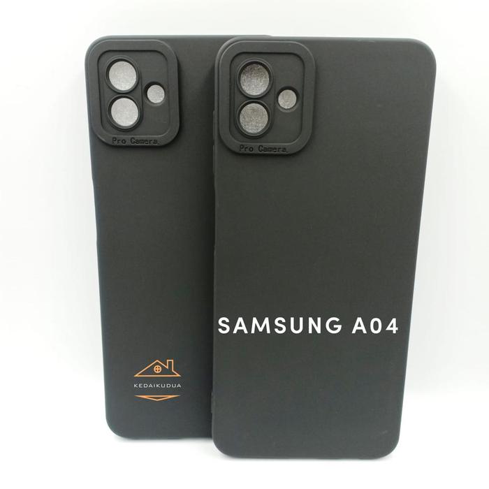 Gambar SAMSUNG A04 Softcase Silikon PRO CAMERA FULL COLOR BLACK Matte dari Kedaikudua Kota Administrasi Jakarta Barat Tokopedia