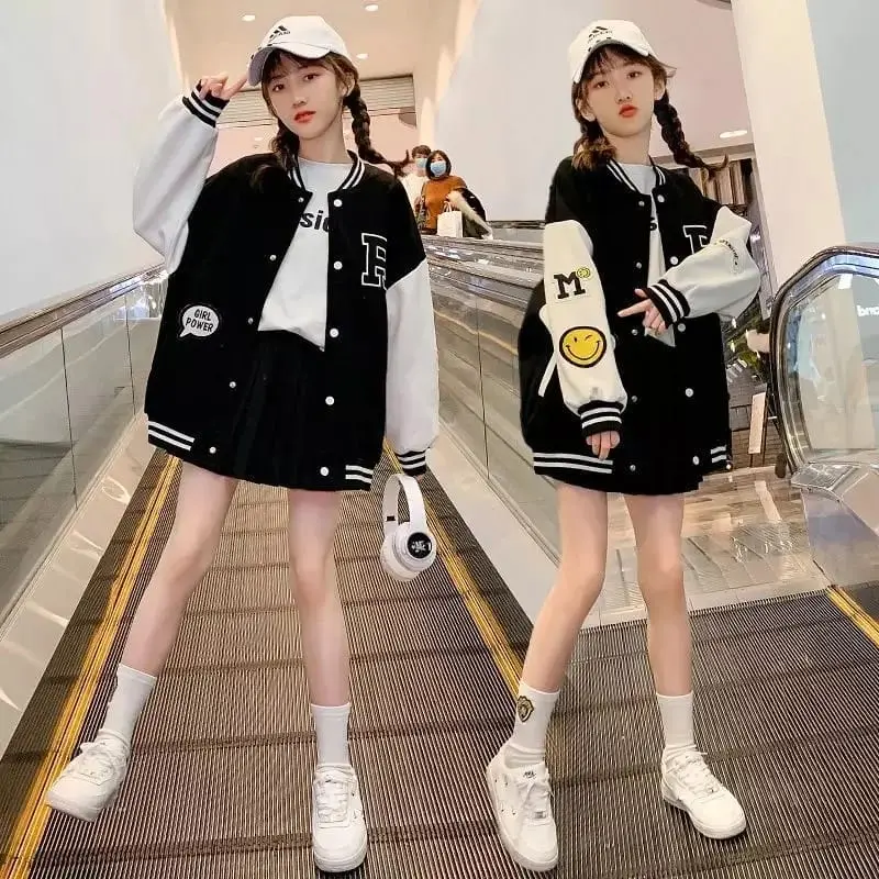 Fashion Anak / Pakaian Anak Perempuan /Jaket Baseball 0
