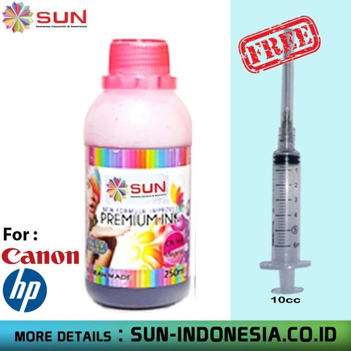 Gambar TINTA DYE CANON & HP 250 ml - SUN Premium INK NFI (1 Set 4 Warna) - Black, Surabaya dari Sun Indonesia Kota Surabaya 5 Tokopedia