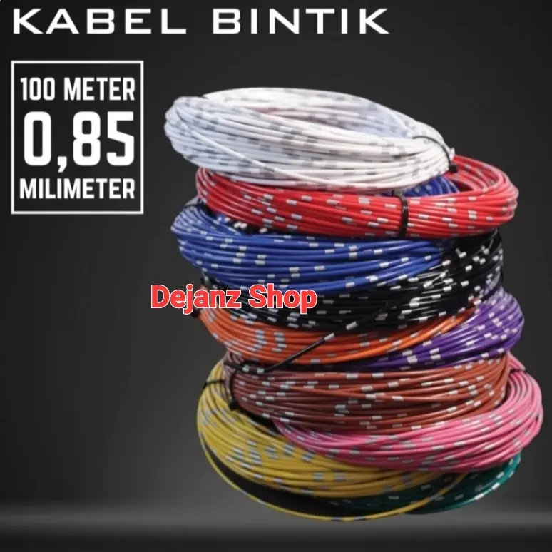 Kabel Bintik Kabel Body Kabel Lampu 0.85 0,85 MM Tembaga. ECERAN per M