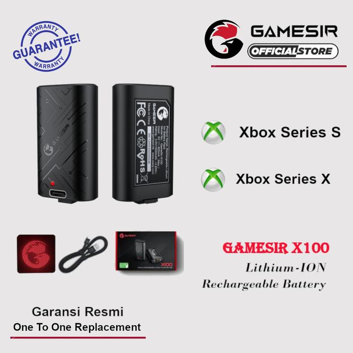 Gambar GameSir X100 Rechargeable Battery LI-ION For Xbox Elite / X / S / One dari GAMESIR Official Store Kota Administrasi Jakarta Barat Tokopedia