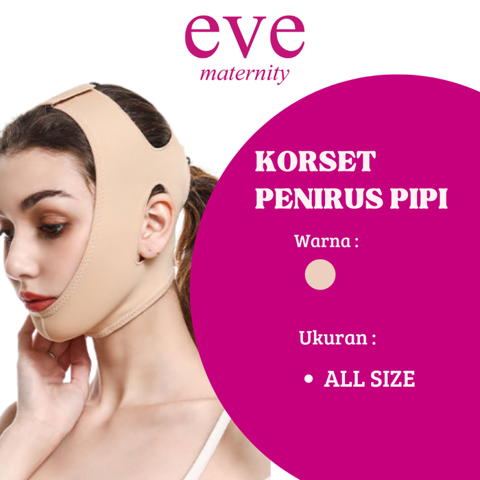 Gambar Korset Penirus Pipi Wajah Face Lift Double Chin V Shape KR041 - CREAM, M dari Eve Maternity Store Kota Administrasi Jakarta Barat Tokopedia
