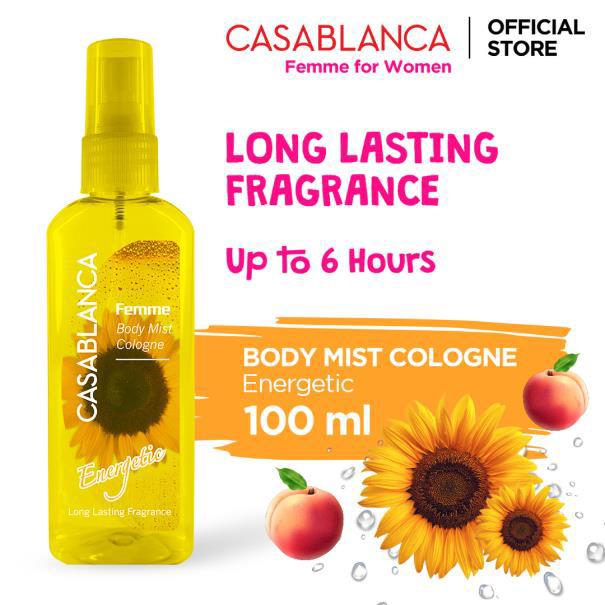 Gambar Casablanca Body Mist Energetic (Yellow, 100ml) dari Priskila Official Store Kota Tangerang Tokopedia
