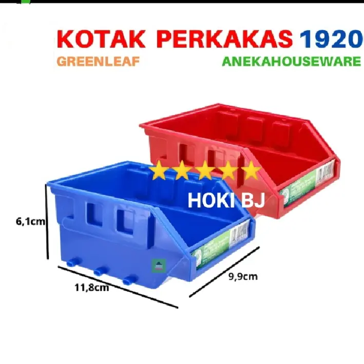Rak Stackable Storage Bins Bronco Box 1920 Green Leaf