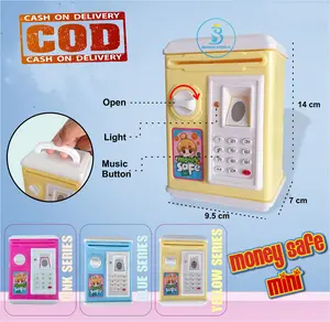 Mainan Anak Brankas Mini Money Safe YA3- Mainan ATM Mini - Celengan