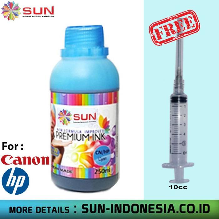 Gambar TINTA DYE CANON & HP 250 ml - SUN Premium INK NFI (1 Set 4 Warna) - Black, Surabaya dari Sun Indonesia Kota Surabaya 4 Tokopedia