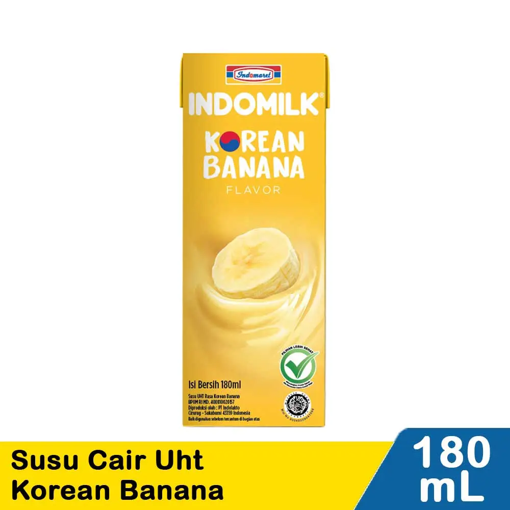 Indomilk Susu Cair UHT Banana 180 ml