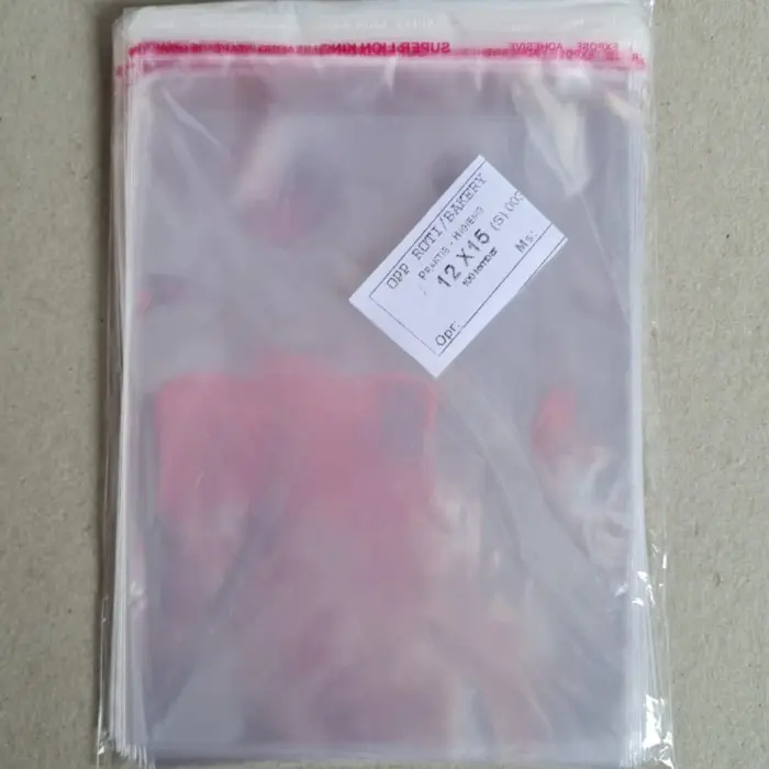 Plastik Opp Seal Lem Uang Roti 7x15 8x15 9x15 10x15 12x15 13x15 15x15 4