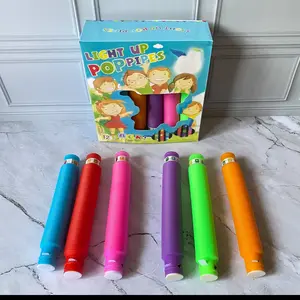POP TUBES PIPA LED pipes LED pipes color mainan anak light pop fidget