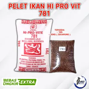 PELET IKAN HI PROVIT 781 PAKAN MAKANAN IKAN LELE NILA PELET HI PRO VIT 3MM PELET
