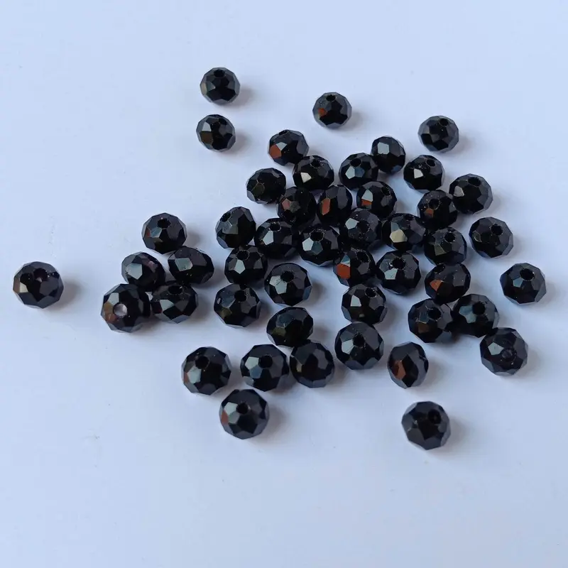 kristal ceko bulat manik payet kristal beads ukuran 4 mm per 50 pcs crystal manik  tempel  kristal 3