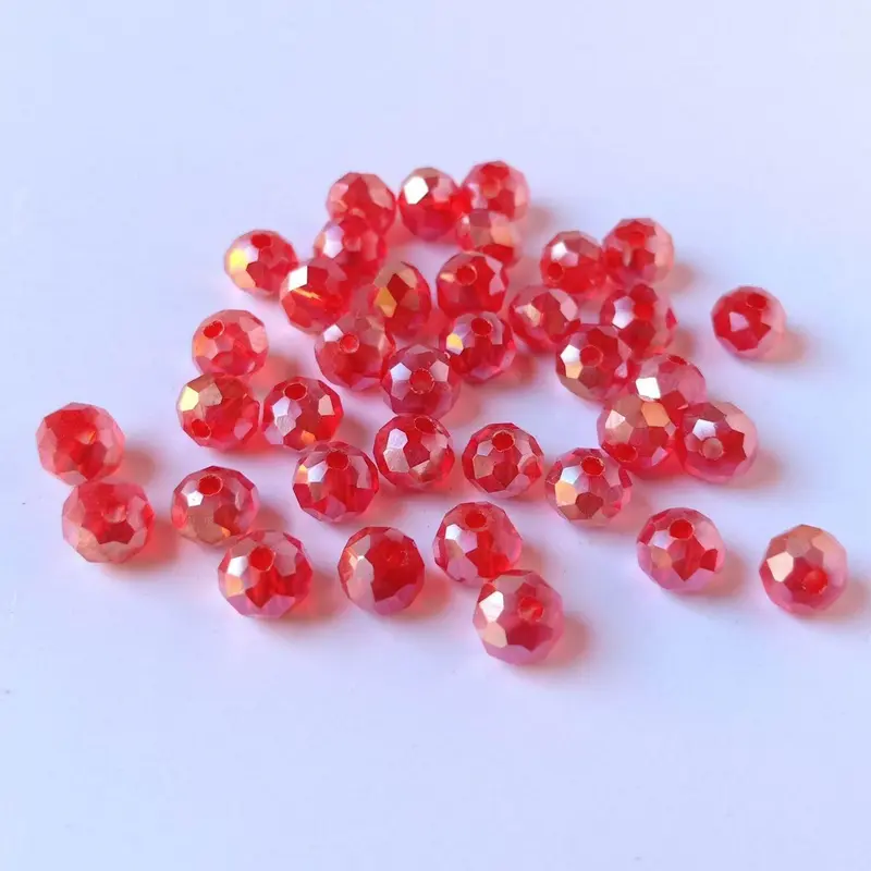 kristal ceko bulat manik payet kristal beads ukuran 4 mm per 50 pcs crystal manik  tempel  kristal 2