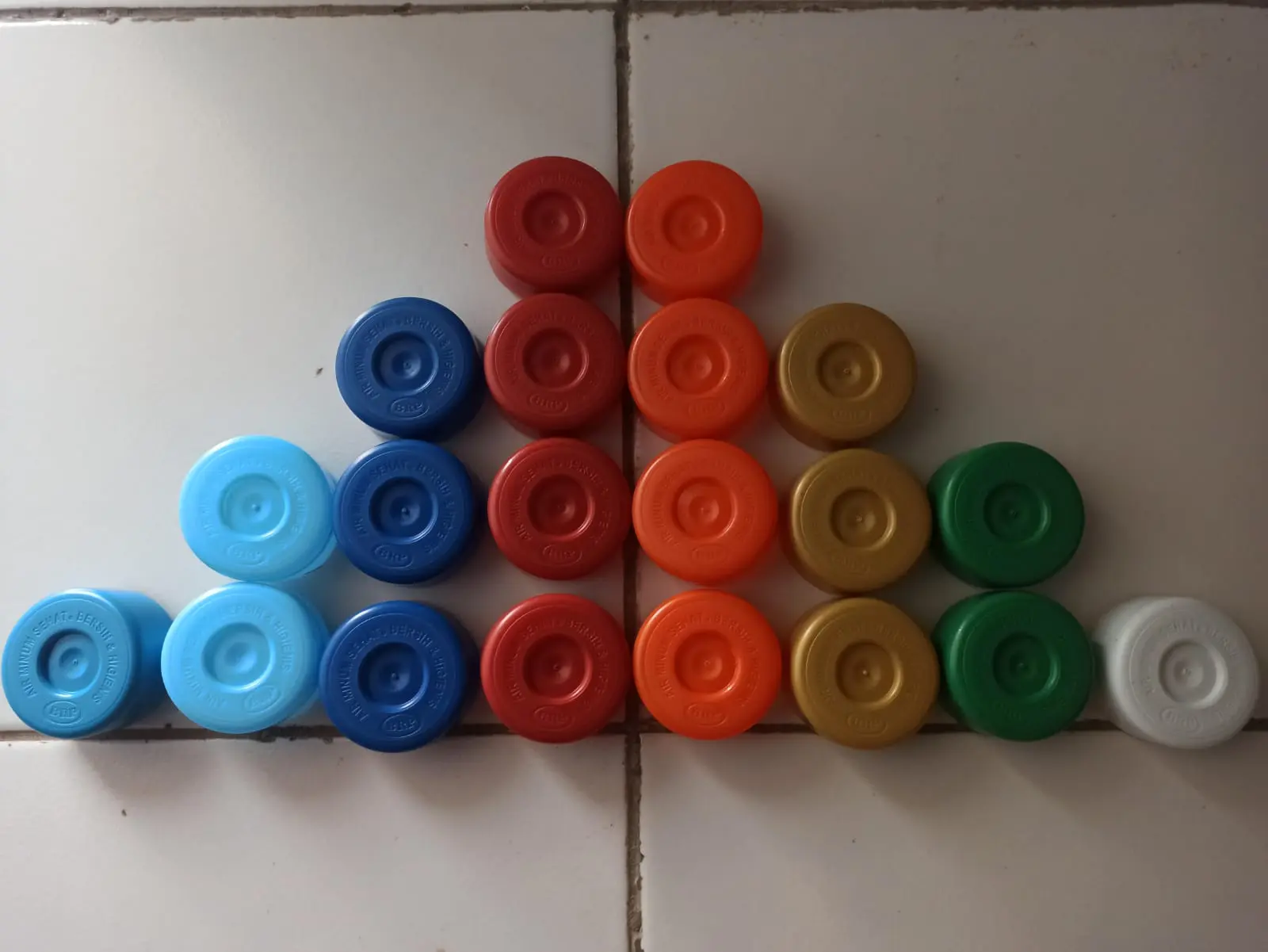 Tutup galon isi ulang paket 1000 pcs,silahkan pilih warna