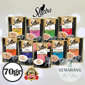 Premium Wet Cat Food SHEBA Pouch 70gr Sachet Saset Makanan Basah