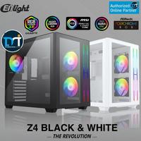 Gambar Enlight FPMAX Z4 - Dual Chamber RGB Tempered Glass ATX Gaming Case - Black Edition dari Duta Mandiri Infokom Kota Administrasi Jakarta Pusat 1 Tokopedia