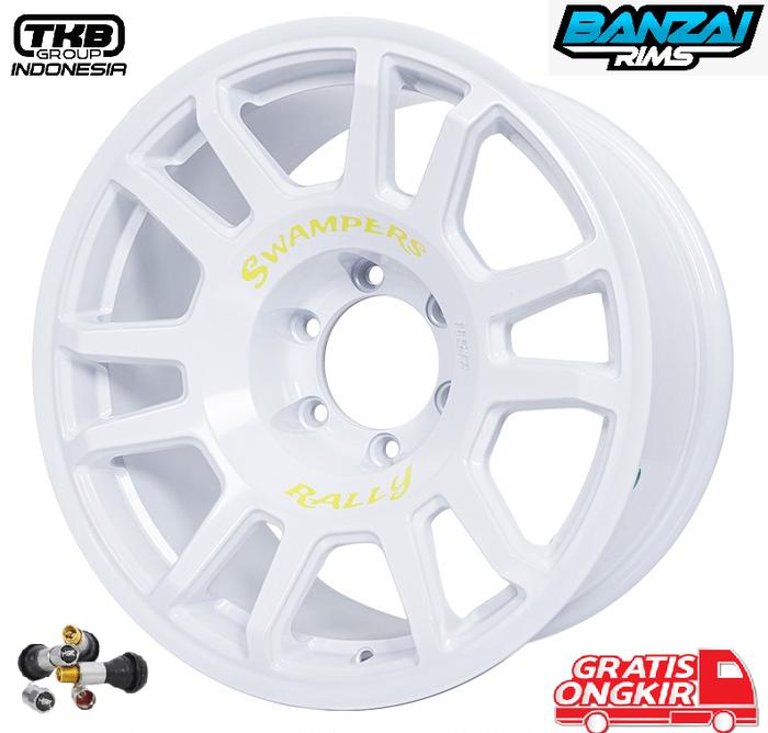 Jual Velg Mobil HSR SWAMPERS Ring 18 Lebar 9 PCD 6X139,7 ET 0 WHITE ...