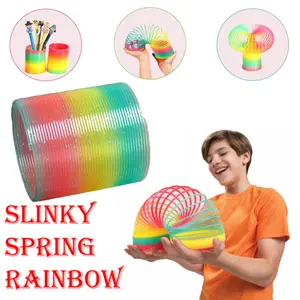 Mainan Edukasi Slinky Rainbow Per Magic Spring Yoyo Cincin Spiral