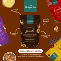 Gambar TheOrganicStop Dark Chocolate Banana Granola Sereal Makanan Sehat 75gr dari The Organic Stop Kota Administrasi Jakarta Selatan 4 Tokopedia