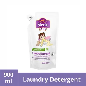 Sleek Baby Laundry Detergent Deterjen Cair Refill 900 ml