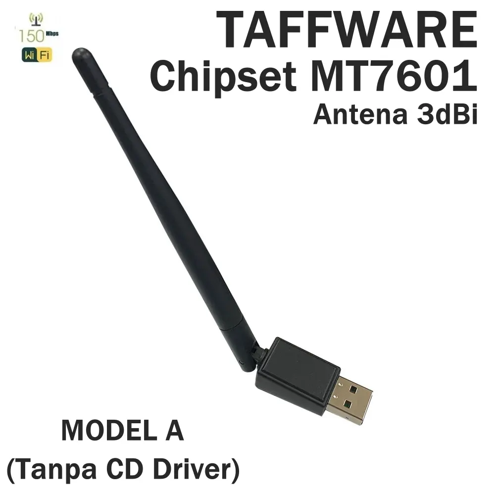 DONGLE WIFI USB WIRELESS ADAPTER 150 MBPS CHIPSET MEDIATEK 7601