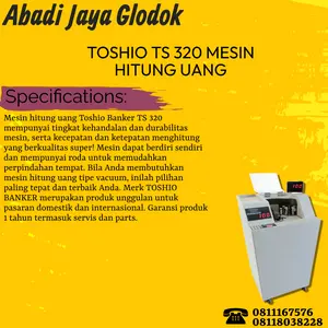 TOSHIO TS 320 MESIN HITUNG UANG