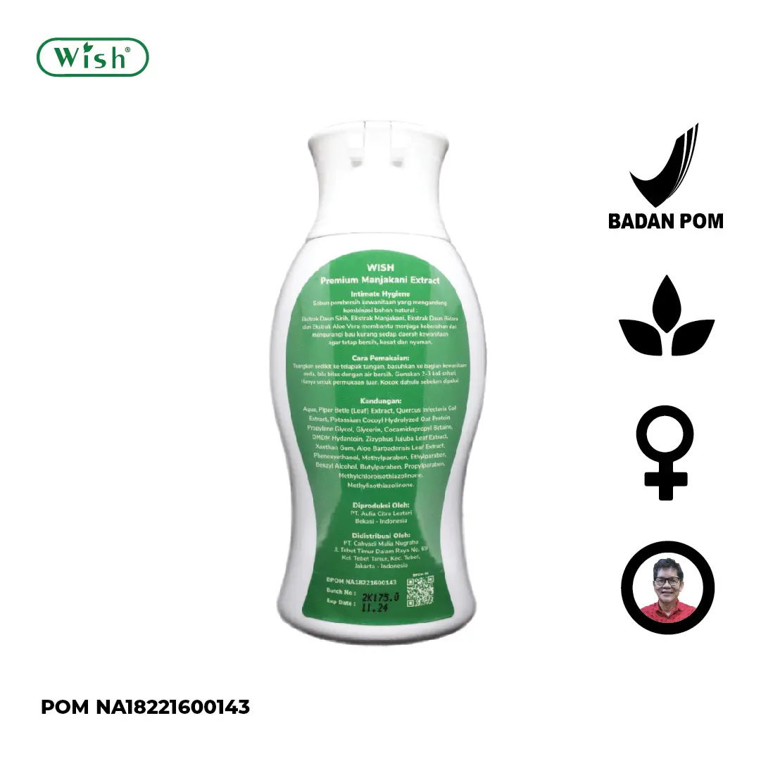 Wish Premium Majakani Intimate, pembersih kewanitaan, produk Dr Boyke