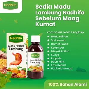 Madu Lambung Nadhifa - Obat Maag Gerd Asam Lambung Herbal  Honey