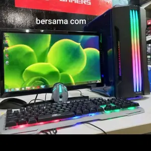 Pc gaming core i7 ram 8gb vga 2 gb monitor led 19 in all new