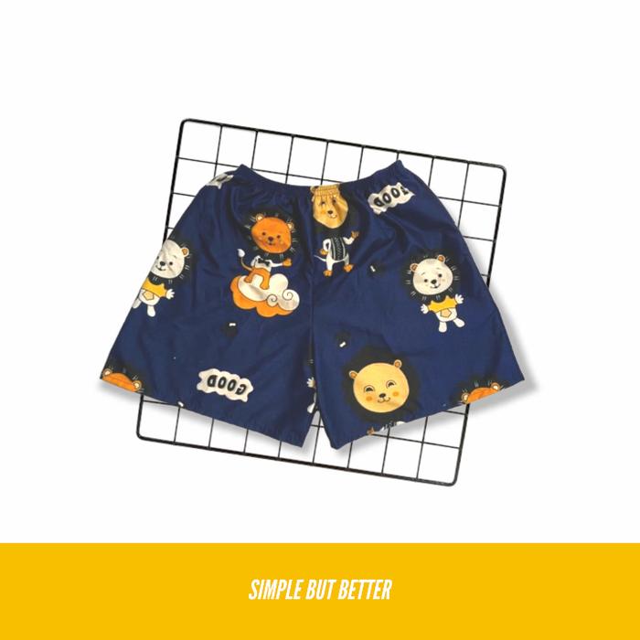 Gambar CELANA PENDEK MOTIF PRIA WANITA DEWASA FIT TO XL MOTIF NAVY BEAR dari Kolorantok official Kab. Sukoharjo Tokopedia