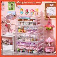 Gambar Megam Rak Akrilik Serbaguna Rak Kosmetik Kotak Make Up Rak Laci HSB620 - 1 Laci dari Megam.id Kab. Tangerang 1 Tokopedia