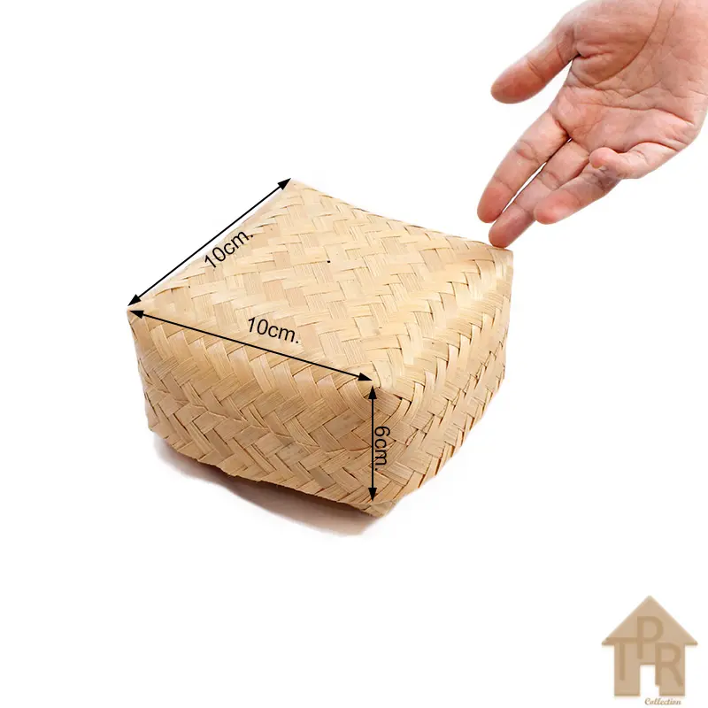 Besek bambu 10 x 10 x 5cm - D10