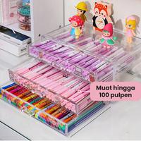 Gambar Megam Rak Akrilik Serbaguna Rak Kosmetik Kotak Make Up Rak Laci HSB620 - 1 Laci dari Megam.id Kab. Tangerang 2 Tokopedia