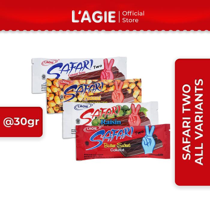 Gambar Lagie Coklat Batang Safari Two 4x30gr dari Lagie Official Store Kota Bandung Tokopedia
