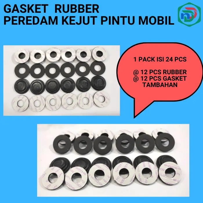Karet Pintu Mobil 24 pcs atau 12 set peredam suara kejut pintumobil 2