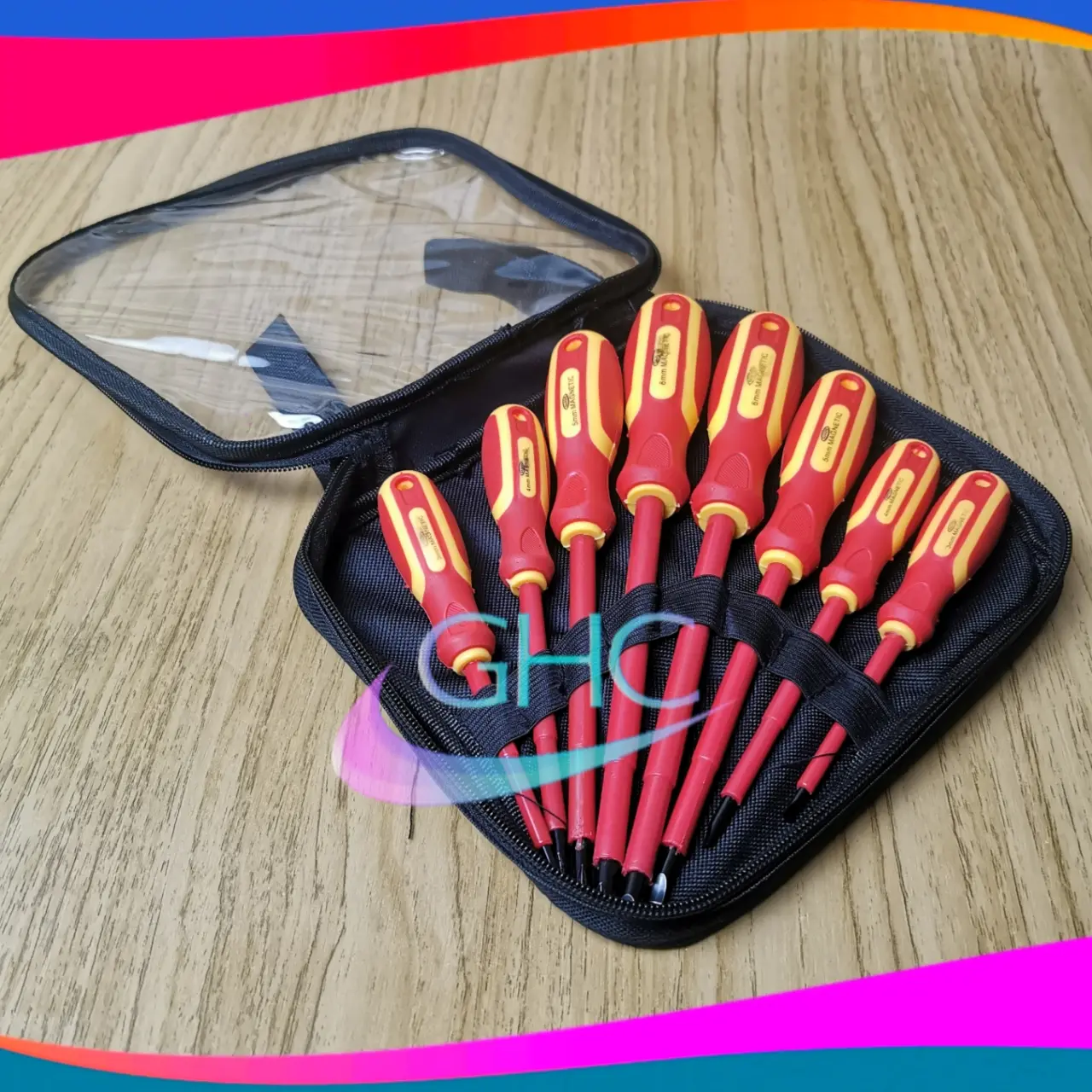 Obeng Listrik Set 8Pcs 1000V Sands Screw Driver
