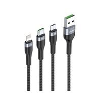 Gambar KABEL DATA VIVAN VYT120 3IN1 (MICRO USB+TYPE-C+IPHONE) FAST CHARGING dari btgcom Kota Denpasar 3 Tokopedia