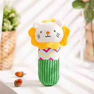 Mainan Gigit Anjing Kucing Squeaky Dog Cat Toys Plush Boneka Lion