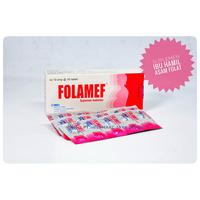 Gambar FOLAMEF Asam Folat 400 mcg Tablet Suplemen Kesehatan Wanita Hamil (10 Strip) dari Mega Esa Store Kota Administrasi Jakarta Utara 1 Tokopedia
